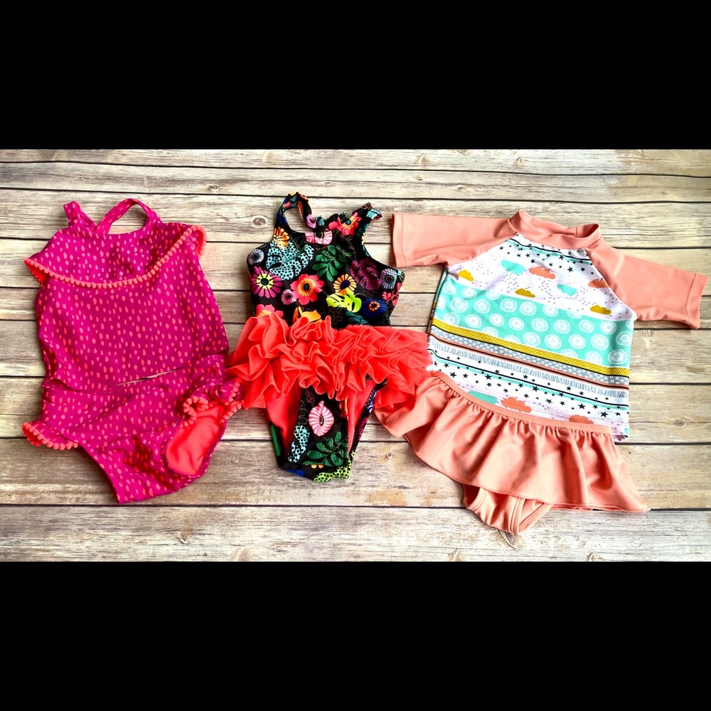 Toddler girl bathing suits size 18 months
